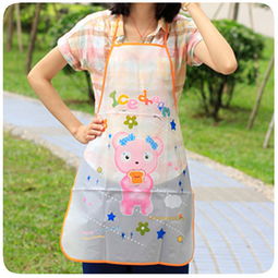 品兔 圍裙廚房防油污無袖圍裙圍腰